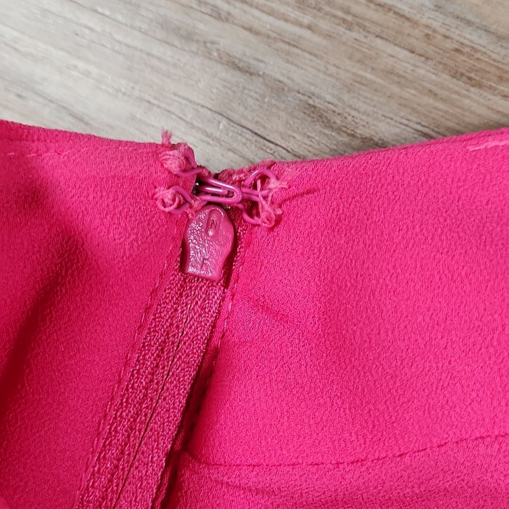 🔹️Badgley Mischka Hot Pink Belle Sleeveless Maxi Dress Size 6 - Picture 7 of 12
